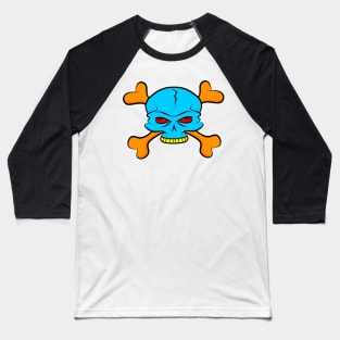 Colorful Skull Baseball T-Shirt